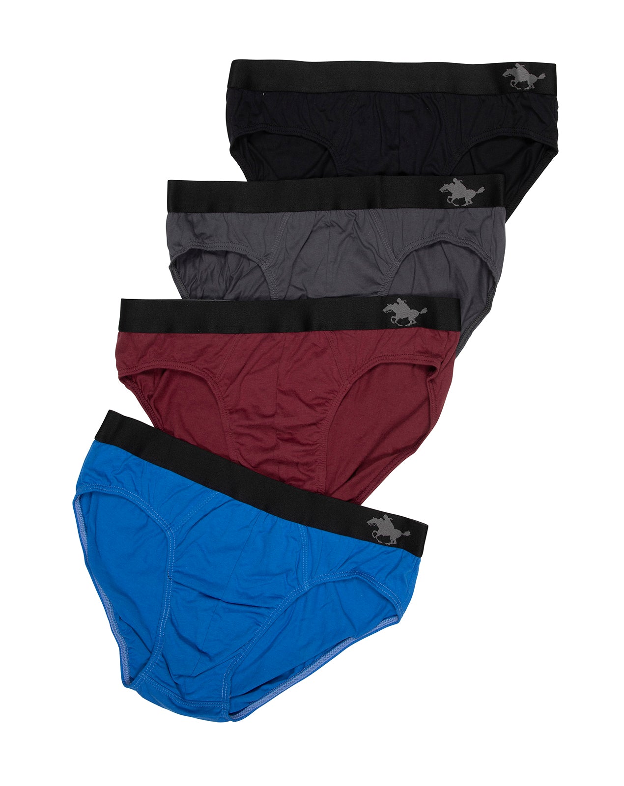 תחתון גבר סליפ100% כותנה גומי חיצוני - 4 במארז