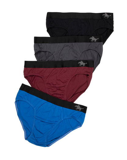 תחתון גבר סליפ100% כותנה גומי חיצוני - 4 במארז