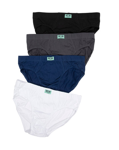 תחתון גבר סליפ100% כותנה גומי פנימי - 4 במארז