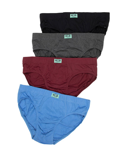 תחתון גבר סליפ100% כותנה גומי פנימי - 4 במארז