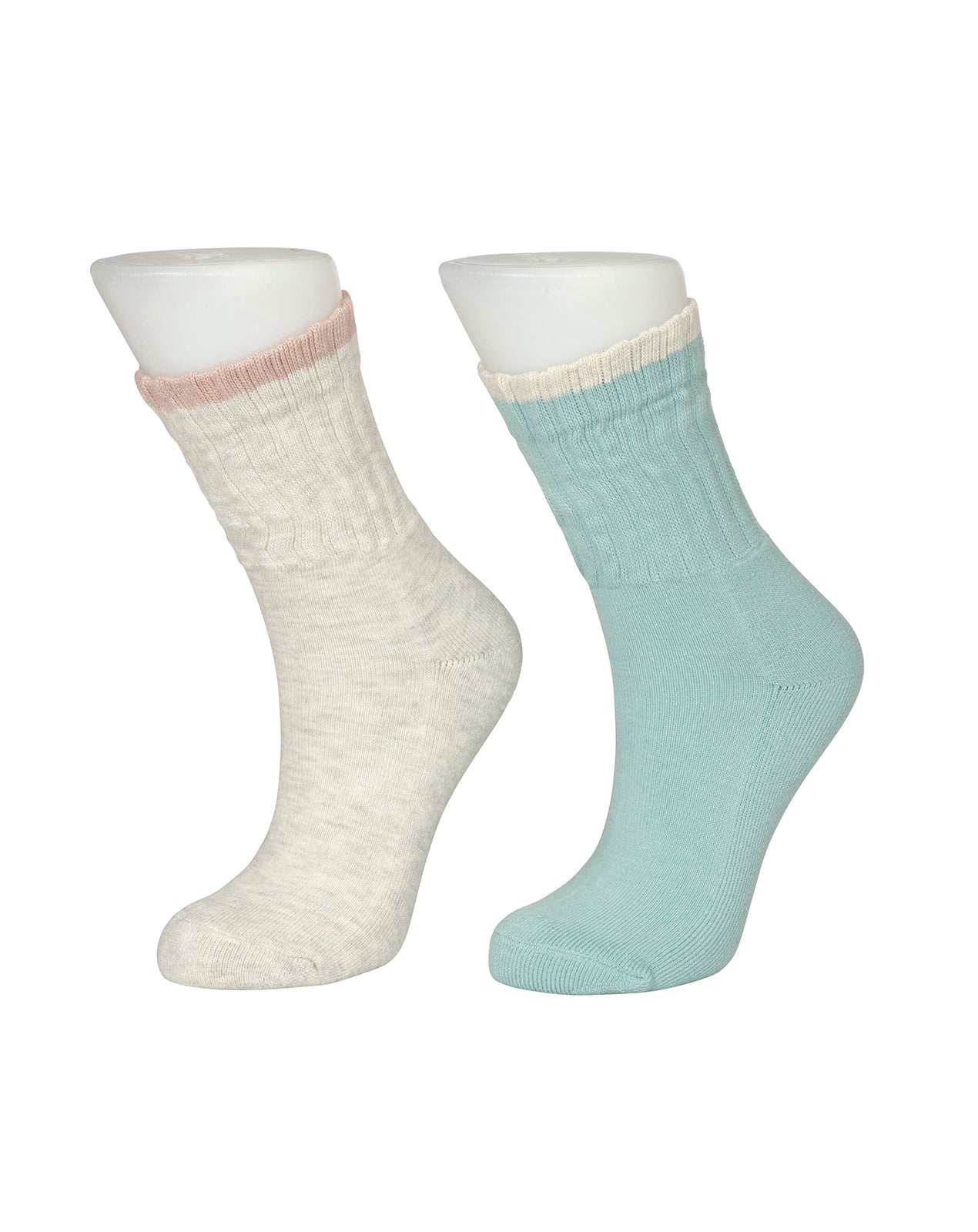 גרבי ספורט ריפוד מגבת לנשים צבעוני  - 2 במארז