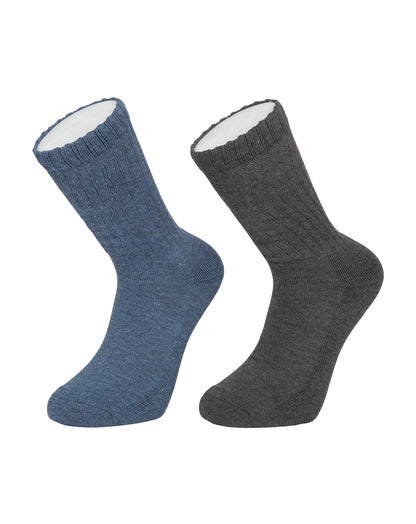 גרבי ספורט ריפוד מגבת לגבר צבעוני  - 2 במארז