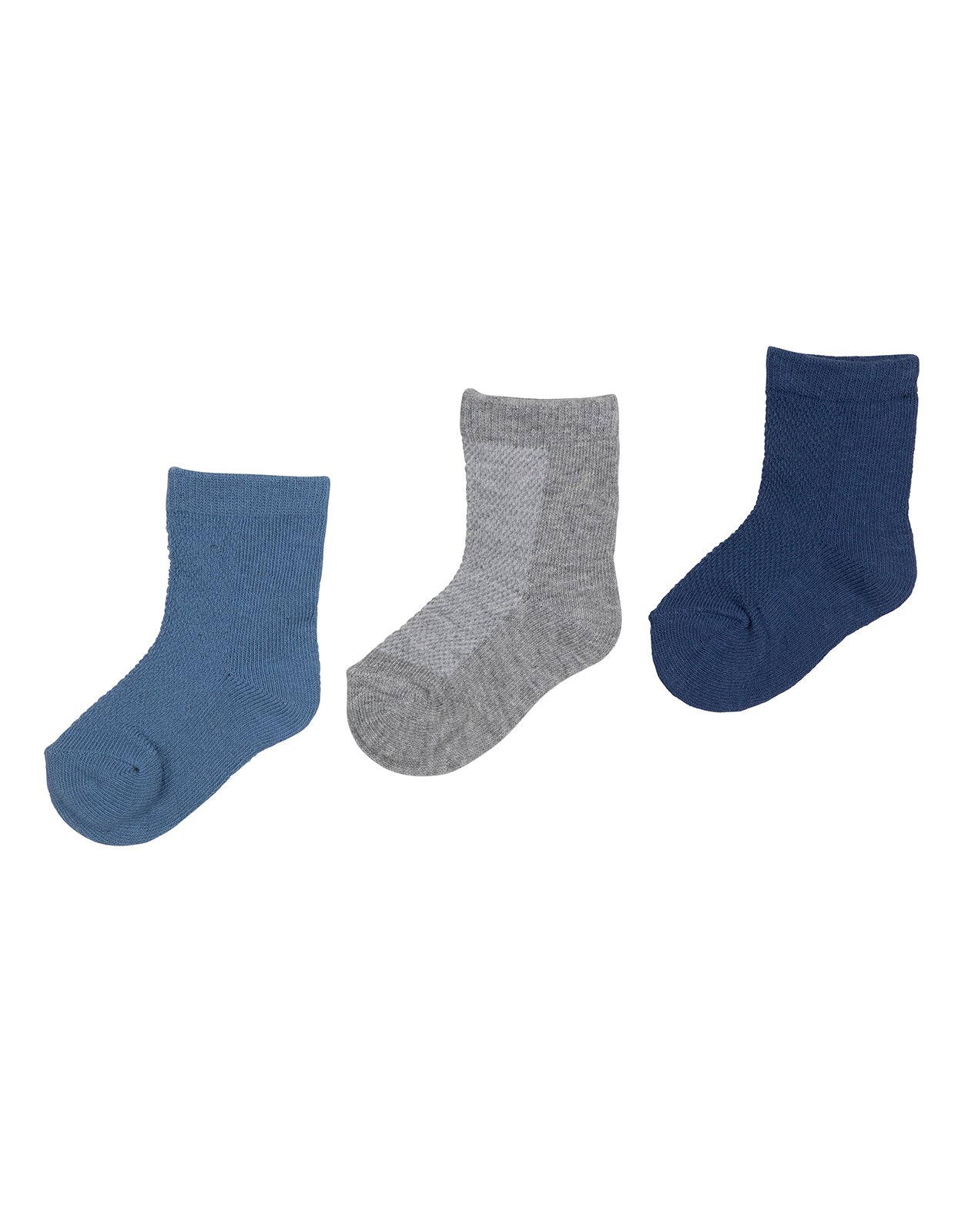 גרבי תינוקות מכותנה לבן - 3 זוגות במארז